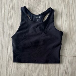 Old Navy Girls Black Workout Crop Top • Size S (6-7)